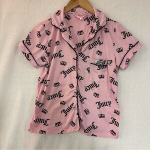 Juicy Couture Pajama Top pink size S Women